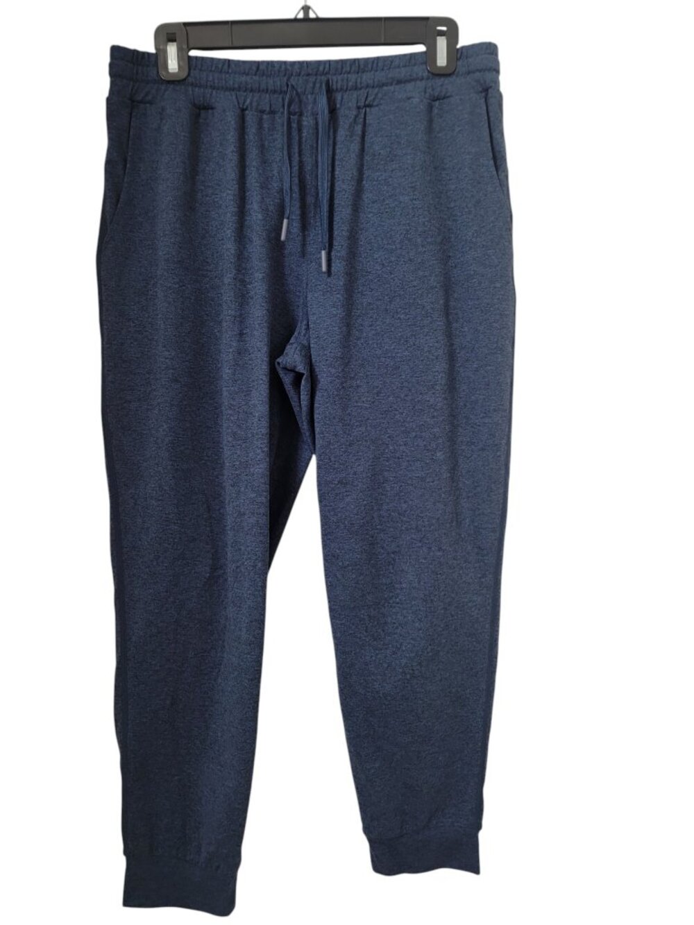 Quince Size M Heather Deep Navy Blue Flowknit Mid-Rise Joggers